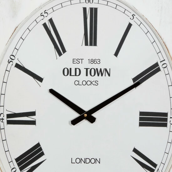 Best Pirce 👍 Studio 350 White Wood Farmhouse Wall Clock 31 X 22 X 4 - 22 X 4 X 31 🥰 - Image 4