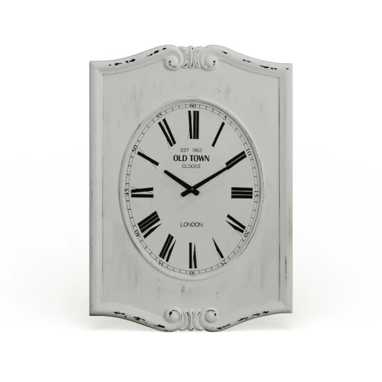 Best Pirce 👍 Studio 350 White Wood Farmhouse Wall Clock 31 X 22 X 4 - 22 X 4 X 31 🥰 - Image 8