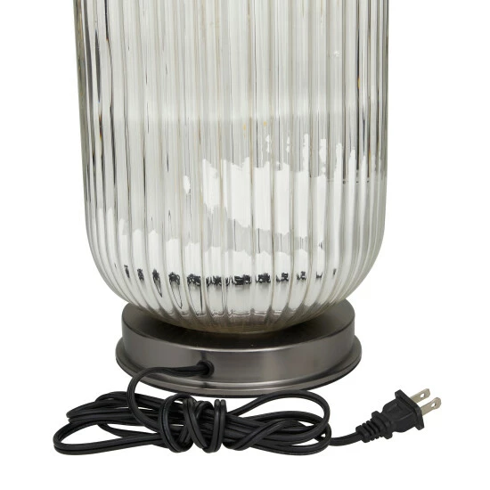 Discount 😀 Studio 350 Grey Glass Modern Accent Lamp 🎉 - Image 3