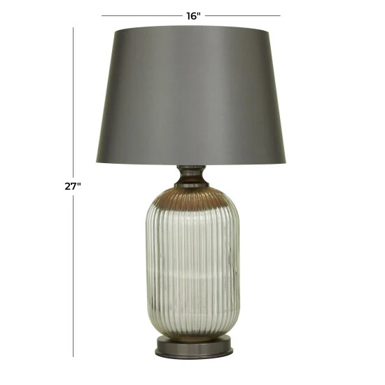 Discount 😀 Studio 350 Grey Glass Modern Accent Lamp 🎉 - Image 5