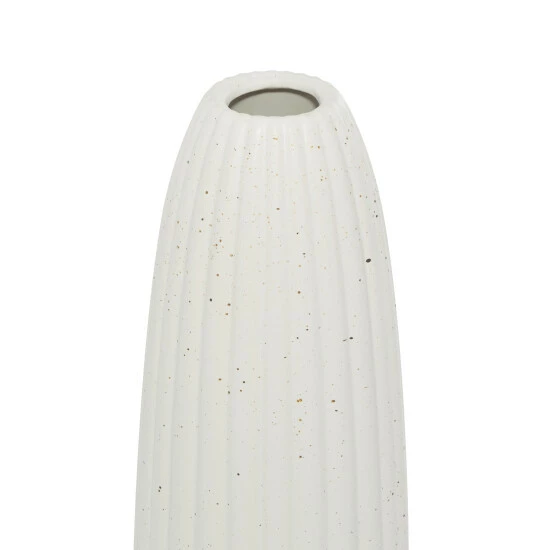 Best Pirce ✨ Studio 350 White Ceramic Contemporary Vase 18 X 5 X 5 - 5 X 5 X 18 🧨 - Image 4