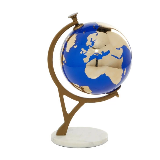 New 🤩 Studio 350 Multi-colored Globe Home Decor And Display W Marble Base - 13.5x8 🌟 - Image 2