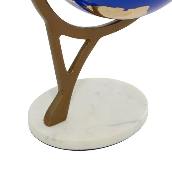 New 🤩 Studio 350 Multi-colored Globe Home Decor And Display W Marble Base - 13.5x8 🌟 - Image 5