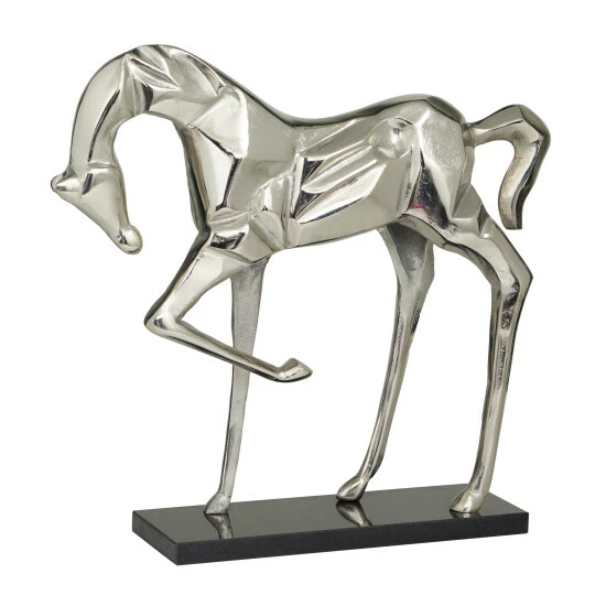 Cheapest ❤️ Studio 350 Aluminum Contemporary Horse Sculpture - 19 X 5 X 18 Black 👍