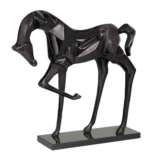 Cheapest ❤️ Studio 350 Aluminum Contemporary Horse Sculpture - 19 X 5 X 18 Black 👍 - Image 7