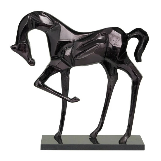 Cheapest ❤️ Studio 350 Aluminum Contemporary Horse Sculpture - 19 X 5 X 18 Black 👍 - Image 8