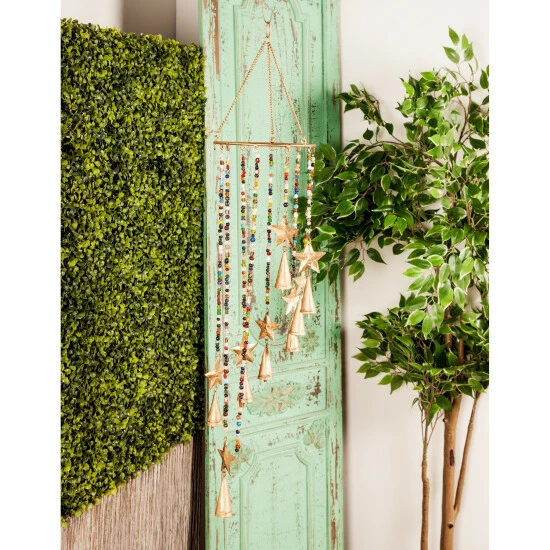 Buy ๐ Studio 350 Gold Iron Eclectic Windchime 26 X 7 X 7 - 7 X 7 X 26 ๐