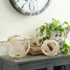 Best deal 👍 Studio 350 Cream Iron Coastal Sculpture Geometric (Set Of 3) - S/3 9", 7", 5"H 😉
