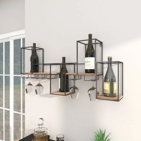 Cheapest 💯 Studio 350 Black Iron Contemporary Wine Rack 16 X 36 X 6 - 36 X 6 X 16 ⌛ - Image 7