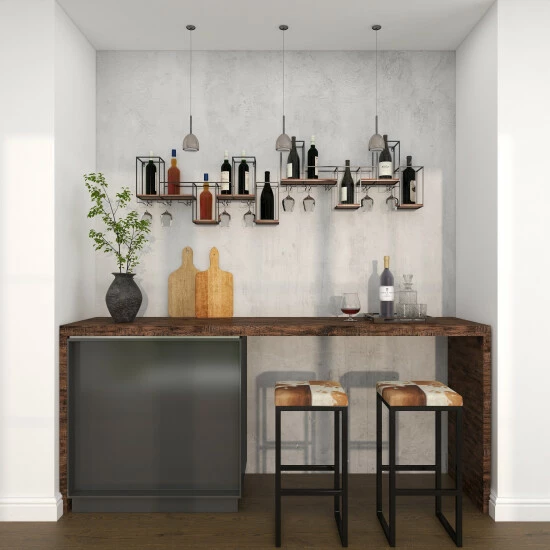 Cheapest 💯 Studio 350 Black Iron Contemporary Wine Rack 16 X 36 X 6 - 36 X 6 X 16 ⌛ - Image 8