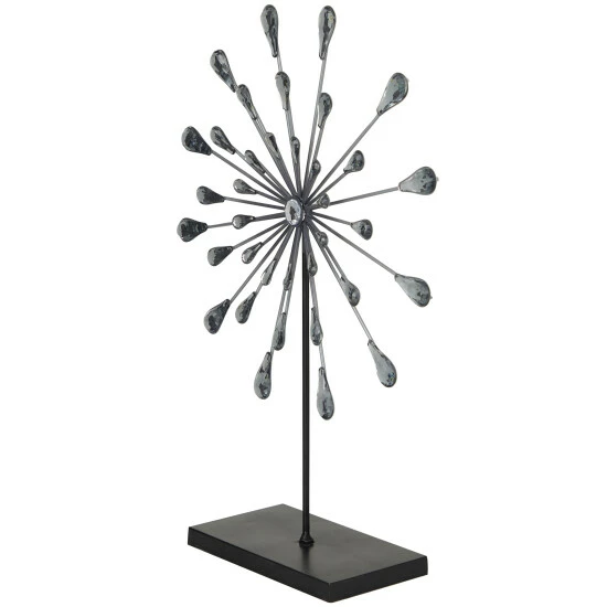 Brand new ⌛ Studio 350 Silver Metal Contemporary Sculpture - 15 X 5 X 21 🌟 - Image 3