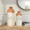 Discount ✨ Studio 350 White Ceramic Coastal Vase (Set Of 2) - 6 X 6 X 13 🔥
