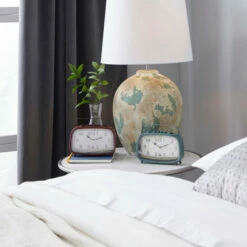 Best Pirce 🌟 Studio 350 Metal Country Cottage Vintage Clock (Set Of 2) - 8 X 2 X 6 White-black 🎉