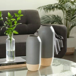 Flash Sale 😍 Studio 350 Grey Iron Contemporary Vase (Set Of 2) 😍