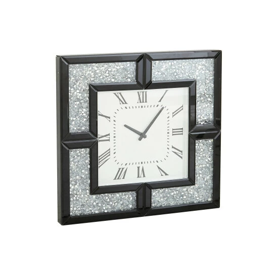 New 👏 Studio 350 Black MDF Glam Wall Clock No Theme 20 X 20 X 2 ❤️ - Image 3
