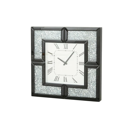 New 👏 Studio 350 Black MDF Glam Wall Clock No Theme 20 X 20 X 2 ❤️ - Image 4
