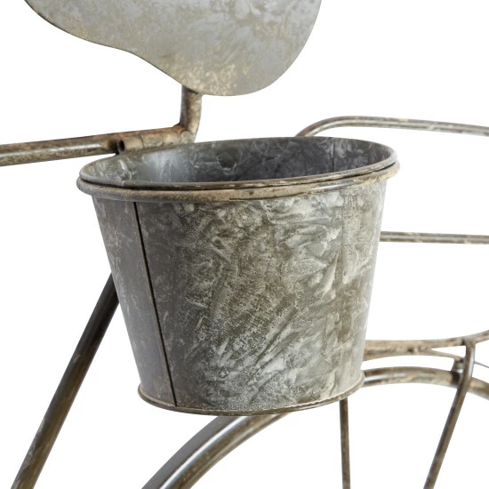 Best Pirce 😀 Studio 350 Grey Metal Farmhouse Planter 34 X 46 X 9 - 46 X 9 X 34Round 👍 - Image 5