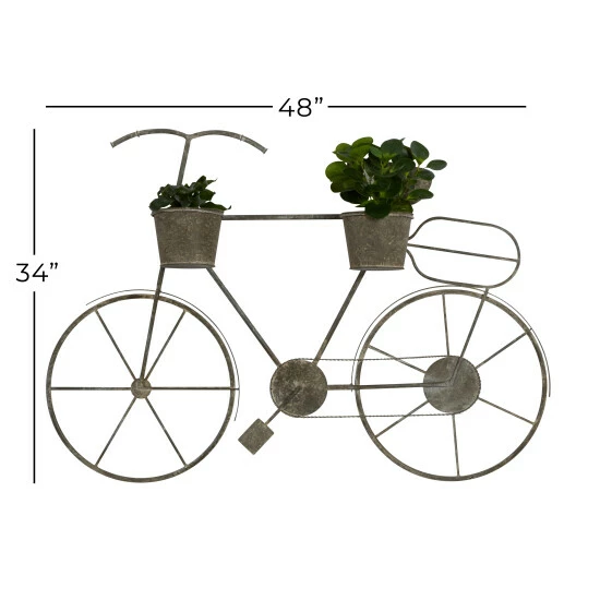 Best Pirce 😀 Studio 350 Grey Metal Farmhouse Planter 34 X 46 X 9 - 46 X 9 X 34Round 👍 - Image 6