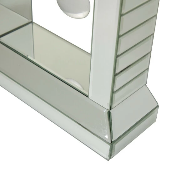 Outlet 😀 Studio 350 Silver Decorative Wood Glam Clock - 12"L X 5"W X 24"H 🔥 - Image 7