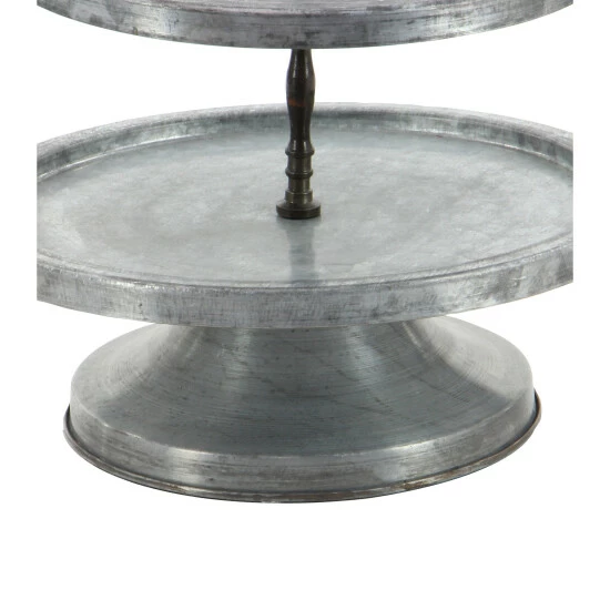 Coupon 🔔 Studio 350 Grey Metal Farmhouse Tiered Server 17 X 15 X 15 ❤️ - Image 5