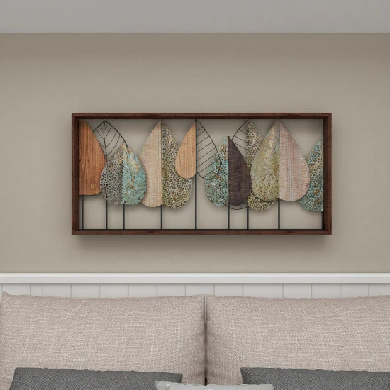 Top 10 ⭐ Studio 350 Brown Iron Modern Wall Decor Floral And Botanical 22 X 47 X 3 🔥 - Image 7