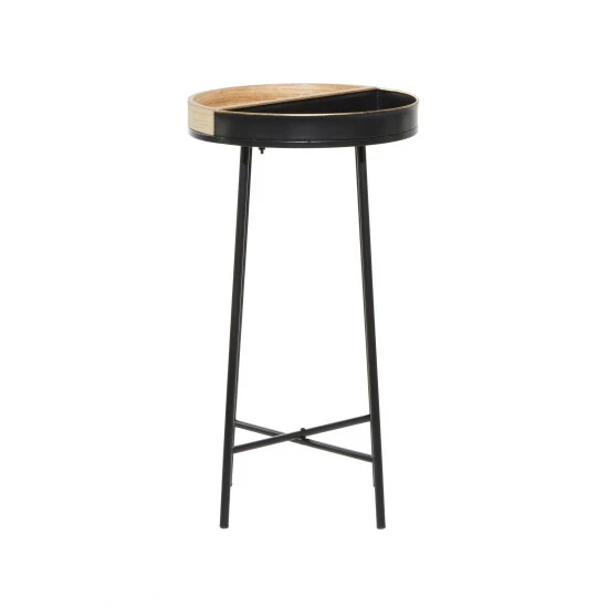 Discount 👏 Studio 350 Black Iron Contemporary Accent Table 29 X 14 X 14 - 14 X 14 X 29 😉 - Image 4