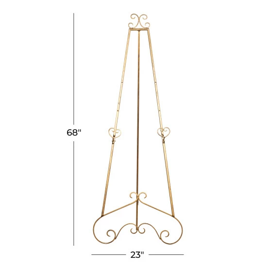 Flash Sale ⭐ Studio 350 Gold Metal Traditional Easel 68 X 23 X 33 - 23 X 33 X 68 🤩 - Image 8