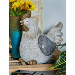 Flash Sale 🔔 Studio 350 Grey Polystone Country Garden Sculpture Hen 16 X 15 X 11 - 15 X 11 X 16 😀