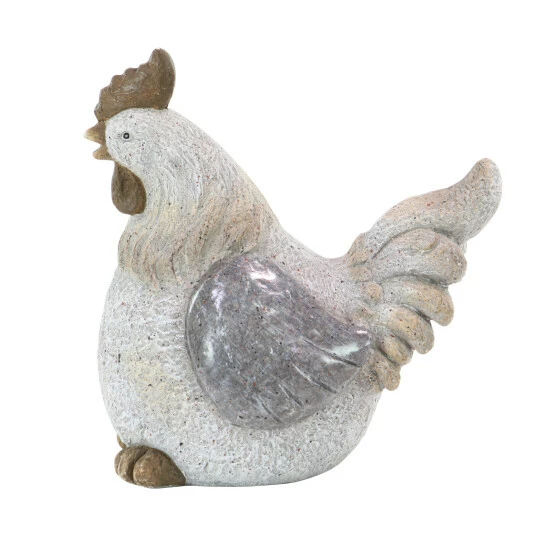 Flash Sale 🔔 Studio 350 Grey Polystone Country Garden Sculpture Hen 16 X 15 X 11 - 15 X 11 X 16 😀 - Image 4