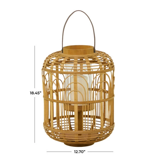 Wholesale ๐ Studio 350 Brown Bamboo Bohemian Lantern ๐คฉ - Image 6
