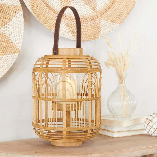 Wholesale ๐ Studio 350 Brown Bamboo Bohemian Lantern ๐คฉ - Image 8