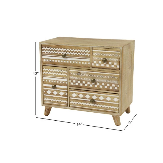 Buy 🔔 Studio 350 Brown Natural Jewelry Box 13 X 14 X 9 - 14 X 9 X 13 💯 - Image 6