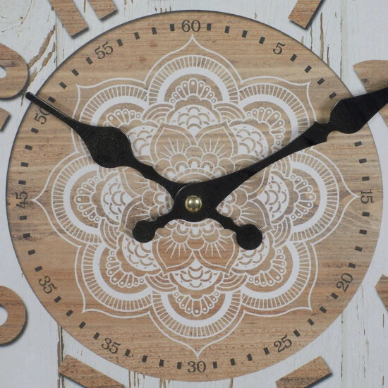 Best Sale ✨ Studio 350 White Iron Farmhouse Wall Clock 14 X 14 X 3 - 14 X 3 X 14 🎁 - Image 4