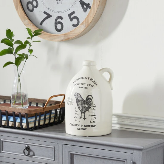 Best reviews of 😍 Studio 350 Beige Ceramic Farmhouse Vase 12 X 8 X 8 ⌛