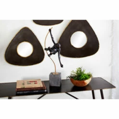 Buy 🔥 Studio 350 Black Polystone Modern Sculpture Monkey 23 X 7 X 5 - 7 X 5 X 23 👍