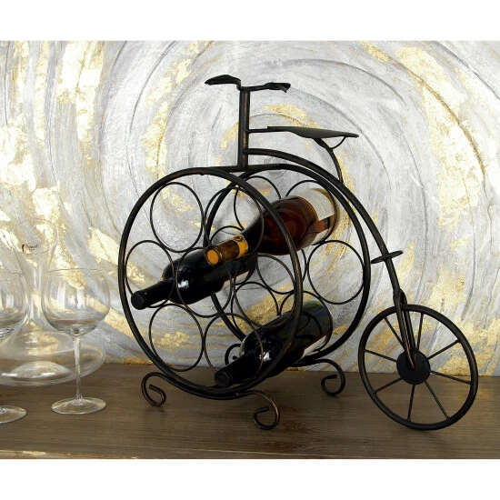 Budget 😀 Studio 350 Brass Iron Rustic Wine Rack 19 X 21 X 9 - 19 X 21 X 9 👍