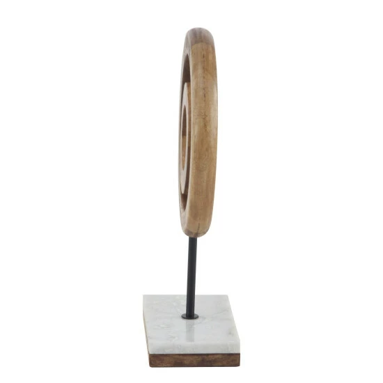 Flash Sale โค๏ธ Studio 350 Brown Wood Modern Sculpture Abstract 13 X 9 X 4 - 9 X 4 X 13 ๐ - Image 5