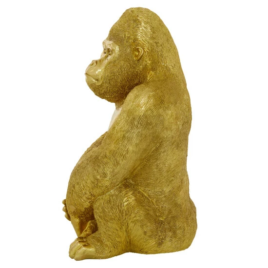 Wholesale 🔔 Studio 350 Gold Polystone Traditional Animal Gorilla Art Sculpture Statue - 11 X 9 X 15 💯 - Image 4