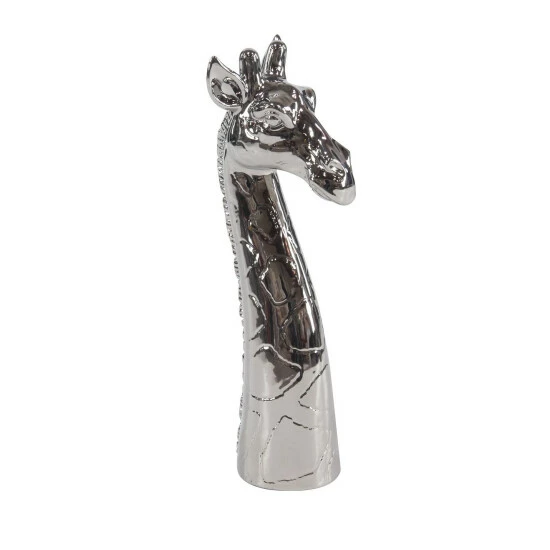 Buy ๐ Studio 350 Silver Ceramic Giraffe Head, 7 X 19 โค๏ธ - Image 2