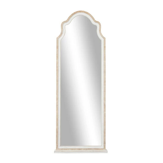 Coupon 🔥 Studio 350 Brown Wood Country Cottage Wall Mirror - 27 X 3 X 70 😀 - Image 2