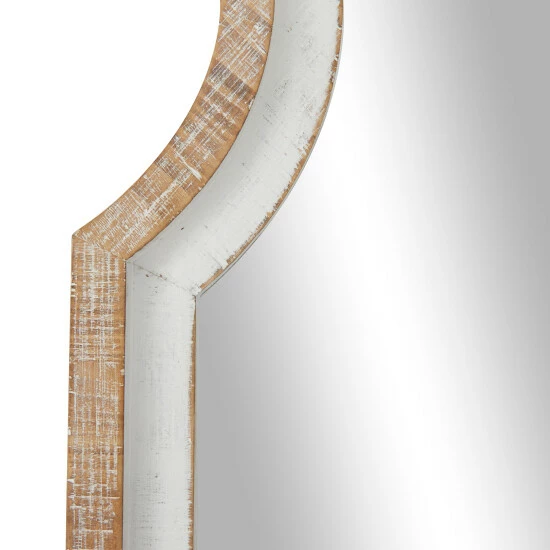 Coupon 🔥 Studio 350 Brown Wood Country Cottage Wall Mirror - 27 X 3 X 70 😀 - Image 4