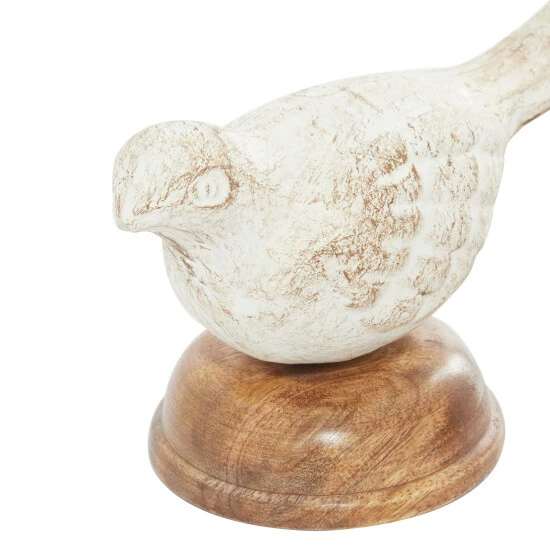 Hot Sale 🎁 Studio 350 Green Distressed Wood Farmhouse Figurine Sculpture Bird (Set Of 2) - 7 X 4 X 4 And 5 X 5 X 5 😉 - Image 2