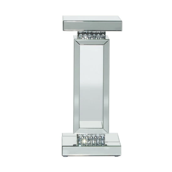 Deals ⌛ Studio 350 Silver MDF Glam Pedestal Table 28 X 12 X 12 - 12 X 12 X 28 🥰 - Image 8