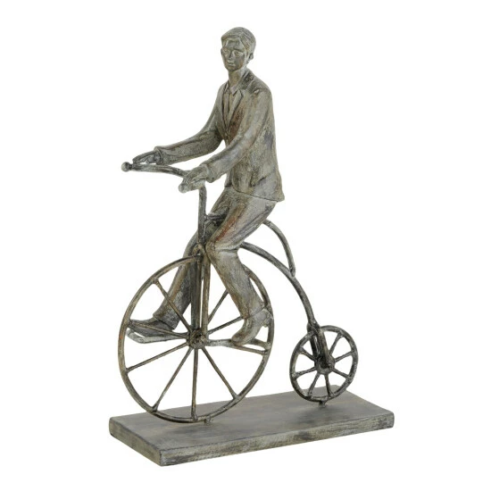 Coupon 🌟 Studio 350 Grey Polystone Traditional Sculpture Bicycle 13 X 9 X 4 - 9 X 4 X 13 ❤️ - Image 3