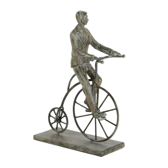 Coupon 🌟 Studio 350 Grey Polystone Traditional Sculpture Bicycle 13 X 9 X 4 - 9 X 4 X 13 ❤️ - Image 4
