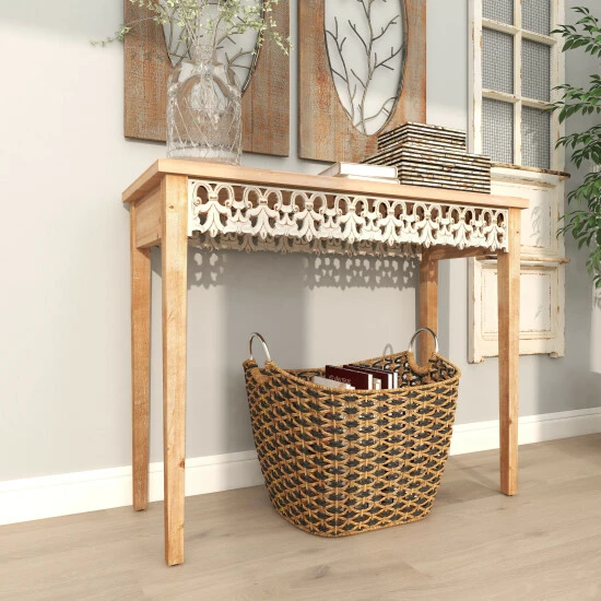 Best reviews of 🛒 Studio 350 Brown Wood Farmhouse Console Table 32 X 40 X 16 🛒 - Image 6