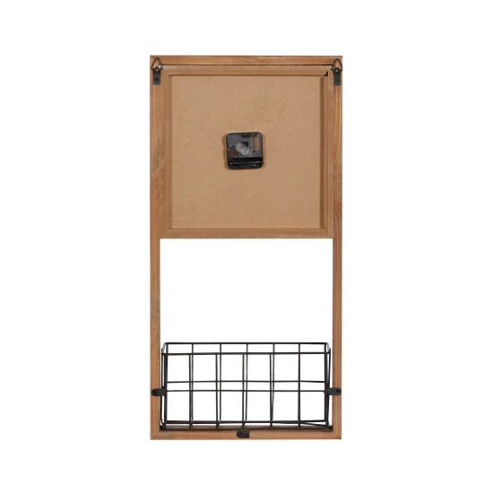 Deals 😀 Studio 350 Brown Wood Farmhouse Wall Clock 24 X 12 X 4 - 12 X 4 X 24 😉 - Image 3