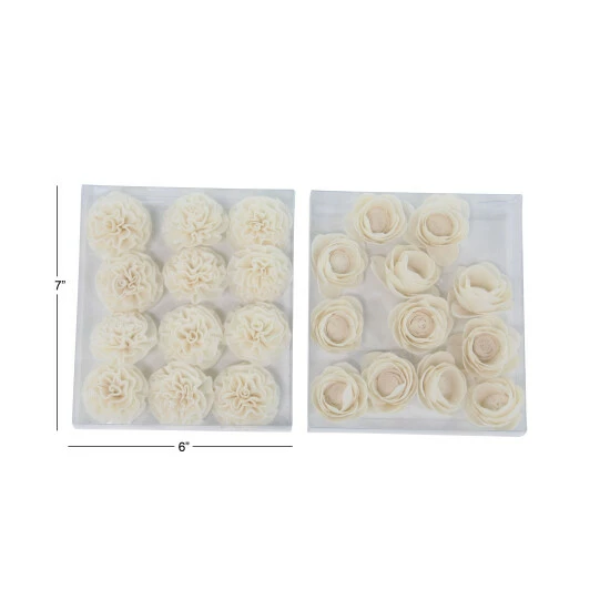 Discount ✔️ Studio 350 Boxed Natural White Peony And Ranunculus Sola Flowers (Set Of 2) 🎉 - Image 5