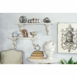 Budget 👍 Studio 350 White Fir Farmhouse Wall Shelf 14 X 32 X 7 - 32 X 7 X 14 🤩