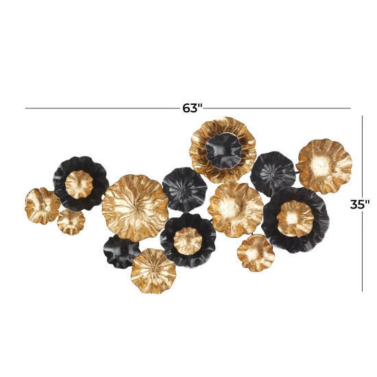 Coupon ๐ Studio 350 Gold/Black Metal Contemporary Wall Decor ๐ - Image 3